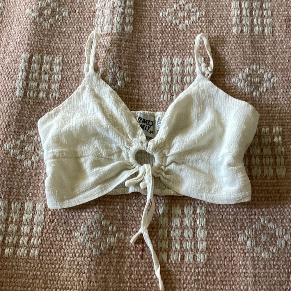 Princess poly white top